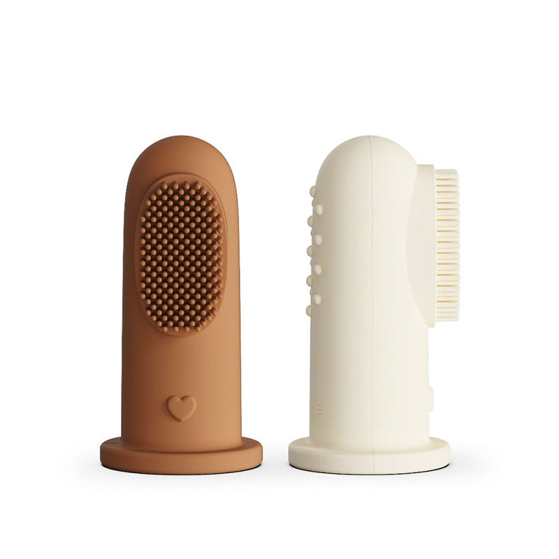Baby Finger Toothbrush (Clay/Ivory)