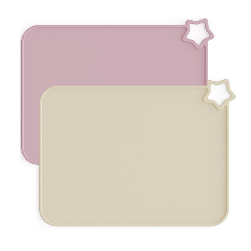Silicone Placemat (Pale Mauve/Shifting Sand)
