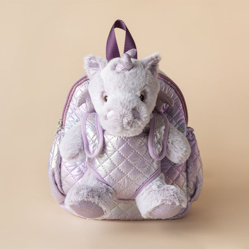 Unicorn Toddler Backpack Stuffed Animal Bag Moonkie Lilac Edition