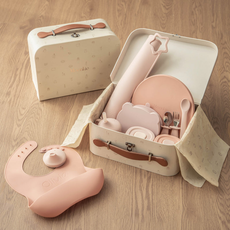 Personalized First Bites Gift Set (Blush/Muted)
