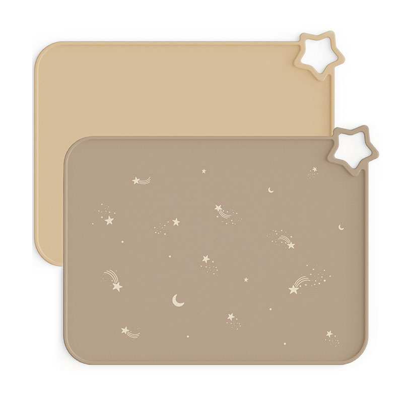 Silicone Placemat (Warm Taupe/Apricot)