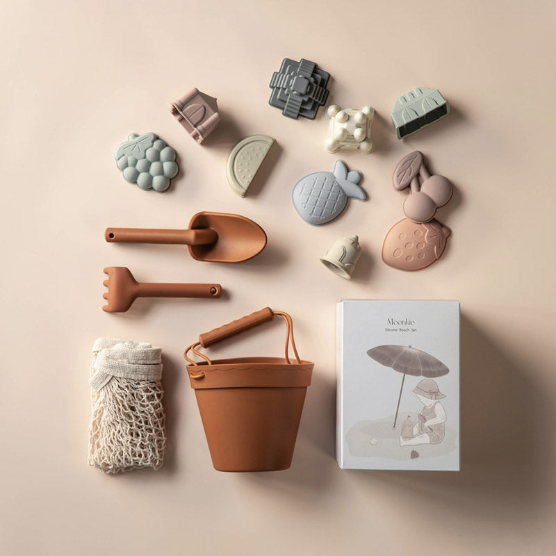 Personalized Silicone Beach Toy Set (Clay)
