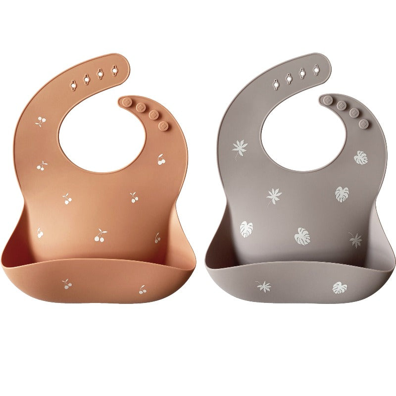 Silicone Baby Bib (Muted/Misty Purple)