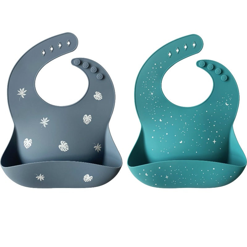 Silicone Baby Bib (Tradewinds/Teal)