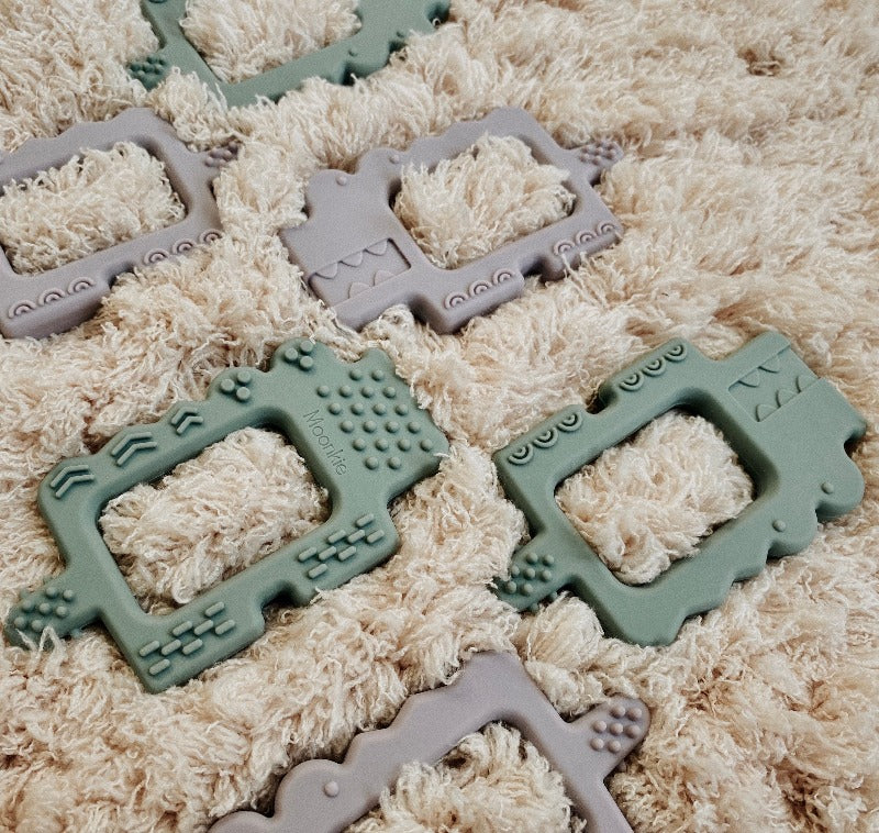 Alligator Teether (Misty Purple)