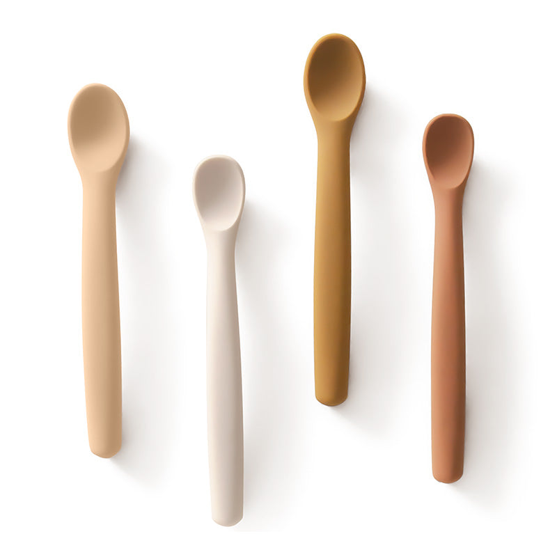 Silicone Feeding Spoons (Neutral Natural)
