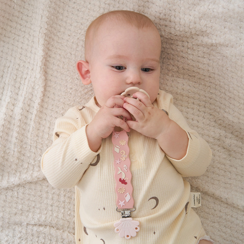 Beadless Silicone Pacifier Clip Set (2-Pack)