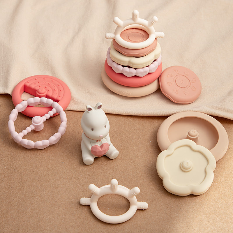 Bunny Stacking Teething Rings