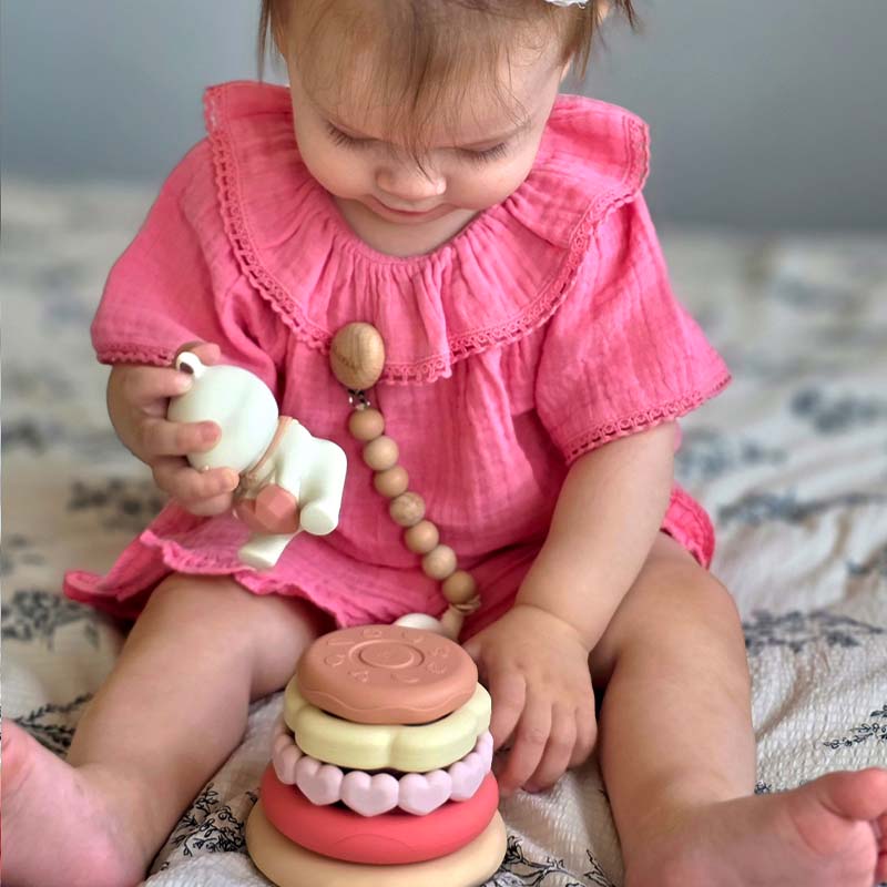 Bunny Stacking Teething Rings