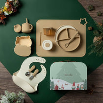 Christmas First Bites Gift Set (Croissant/Ivory)