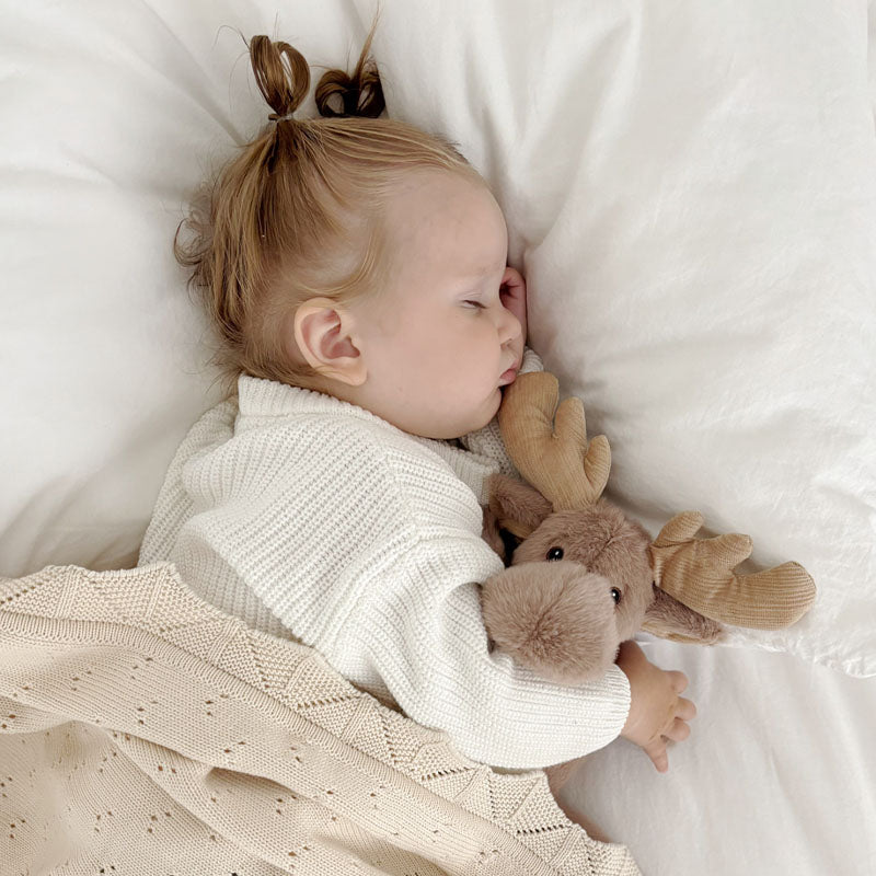 Moonkie Hug & Go™ Duo –  Highland Cow Backpack & Reindeer Plush