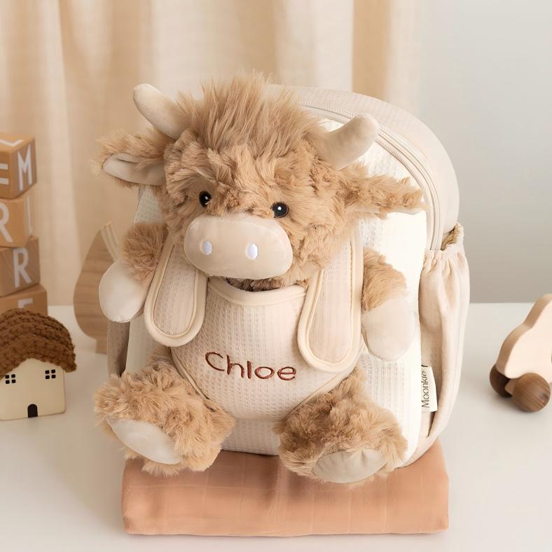 Moonkie Hug & Go™ Logan the Highland Cow