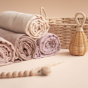 Swaddle Blankets Newborn Bamboo and Cotton Moonkie