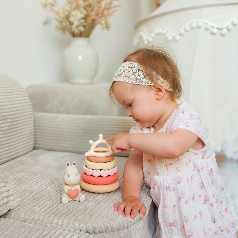 Bunny Stacking Teething Rings