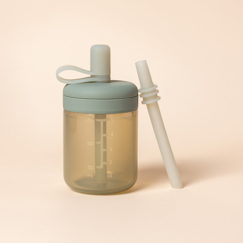 Silicone Training Cup with Straw