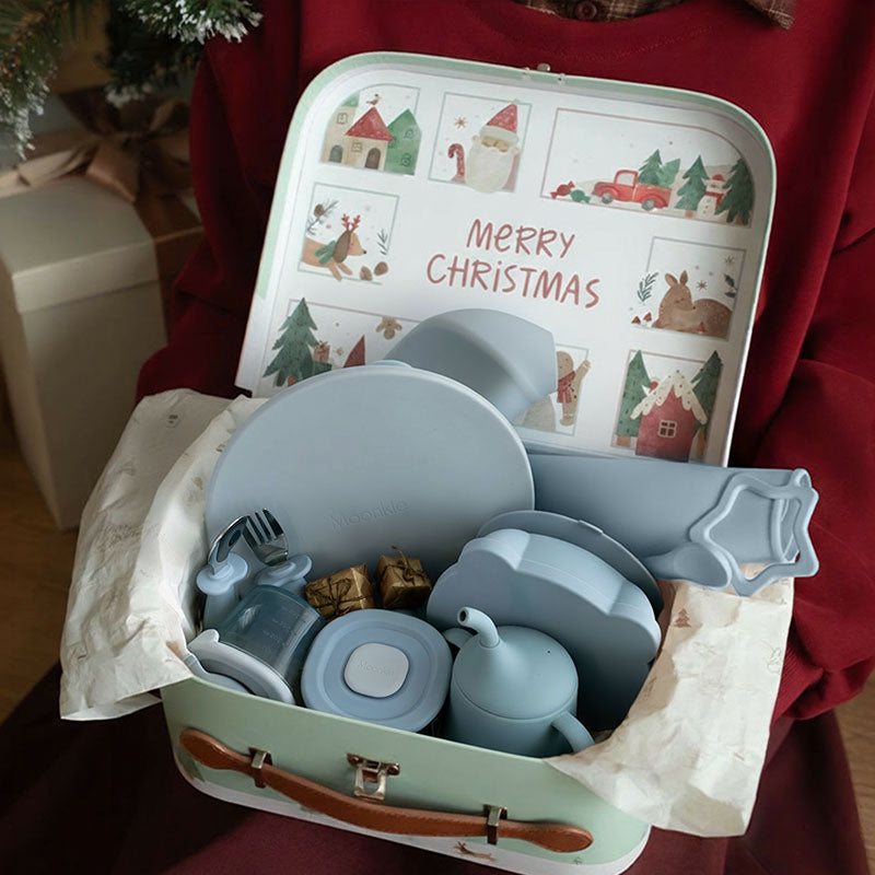Christmas First Bites Gift Set (Ether/Sky Blue)