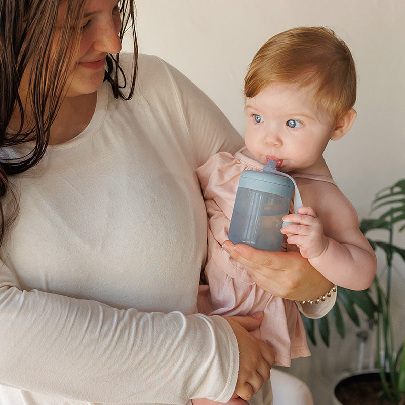 Silicone Training Cup with Straw