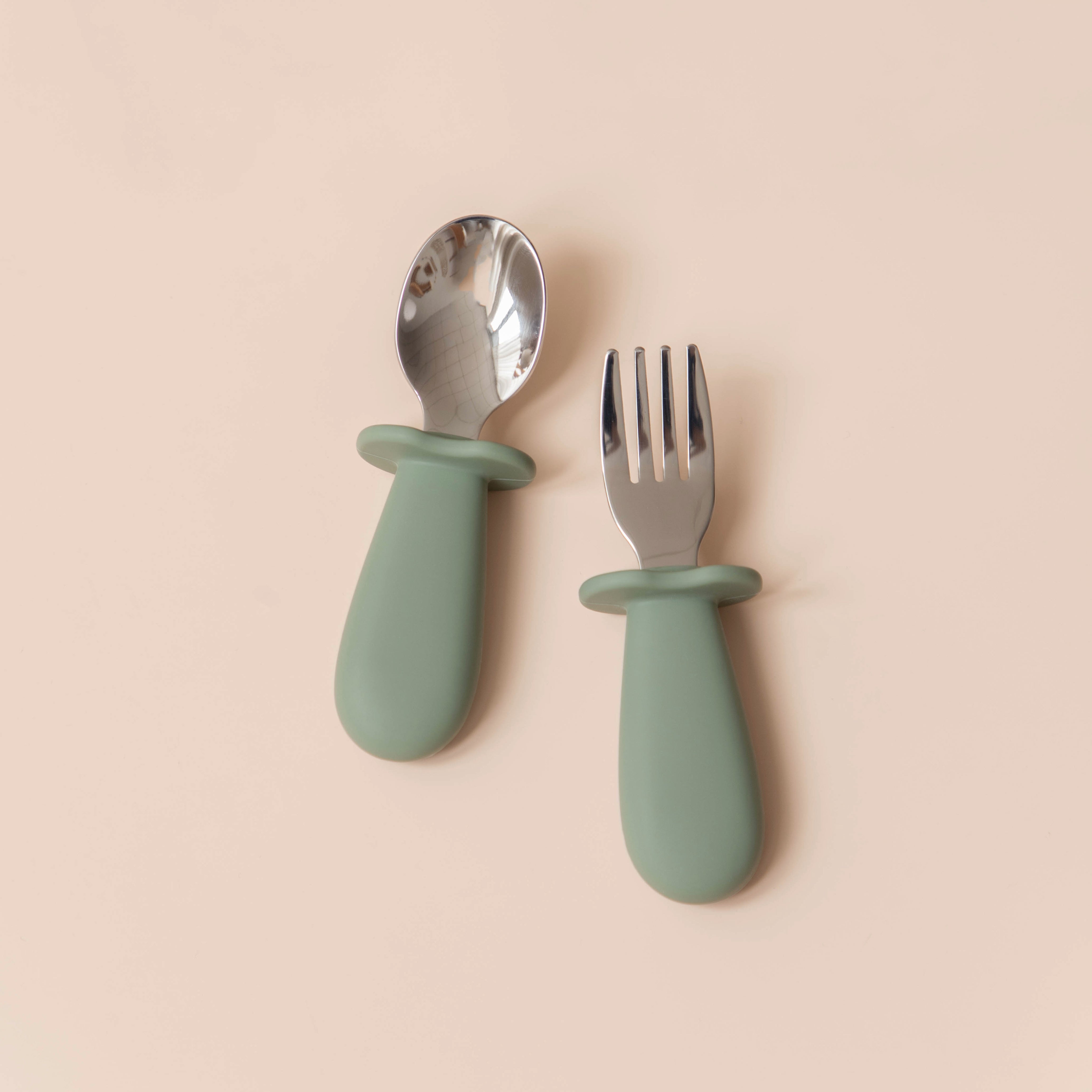 Baby Suction Bowl Set Spoon Sage