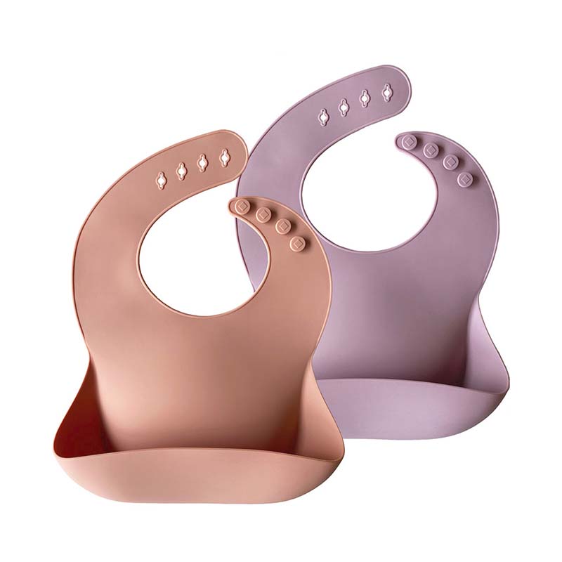 Baby Bib 2 Packs Muted PaleMauve