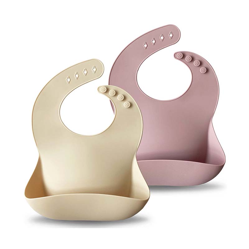 Baby Bib 2 Packs PaleMauve Sand