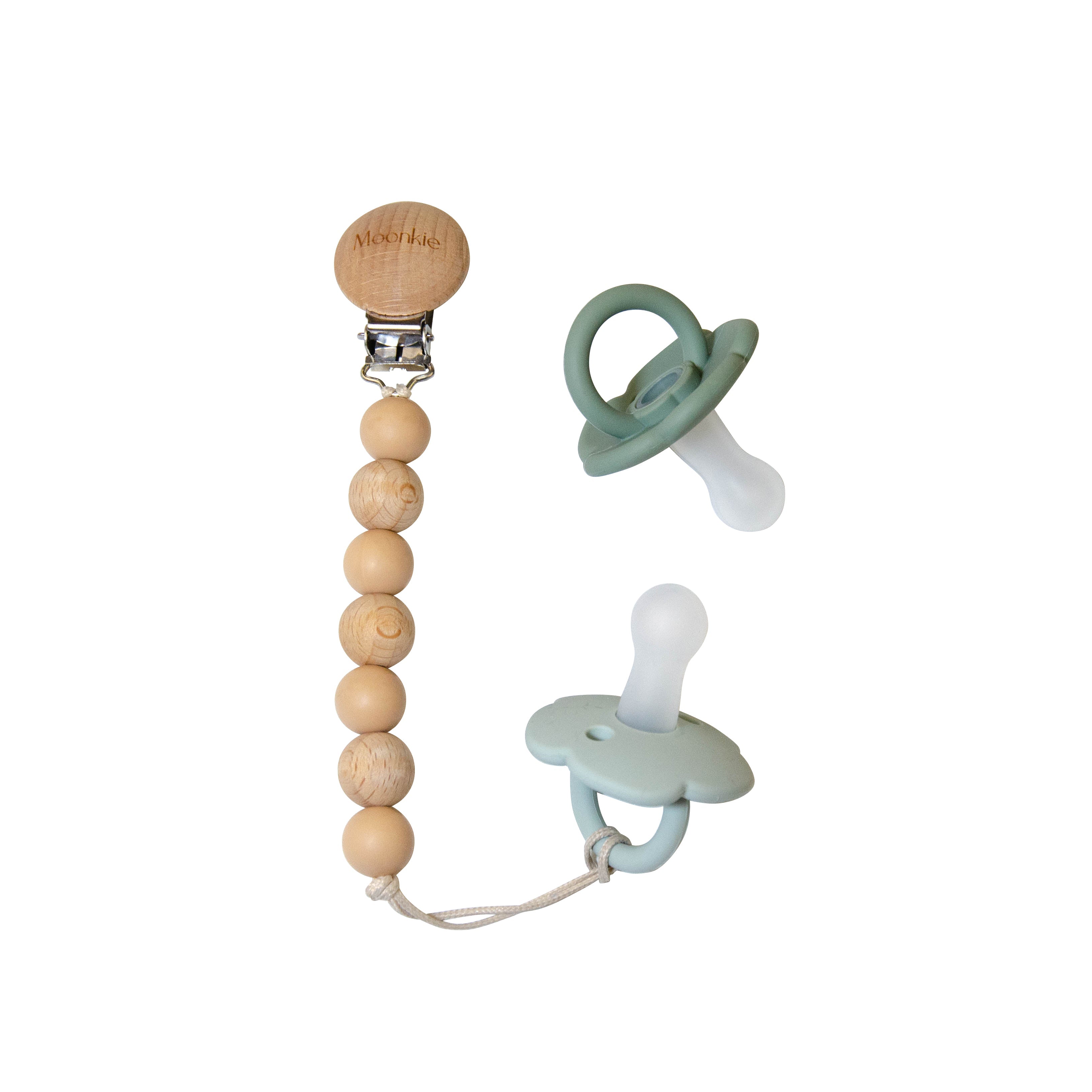 Baby Pacifier Set Mint Sage