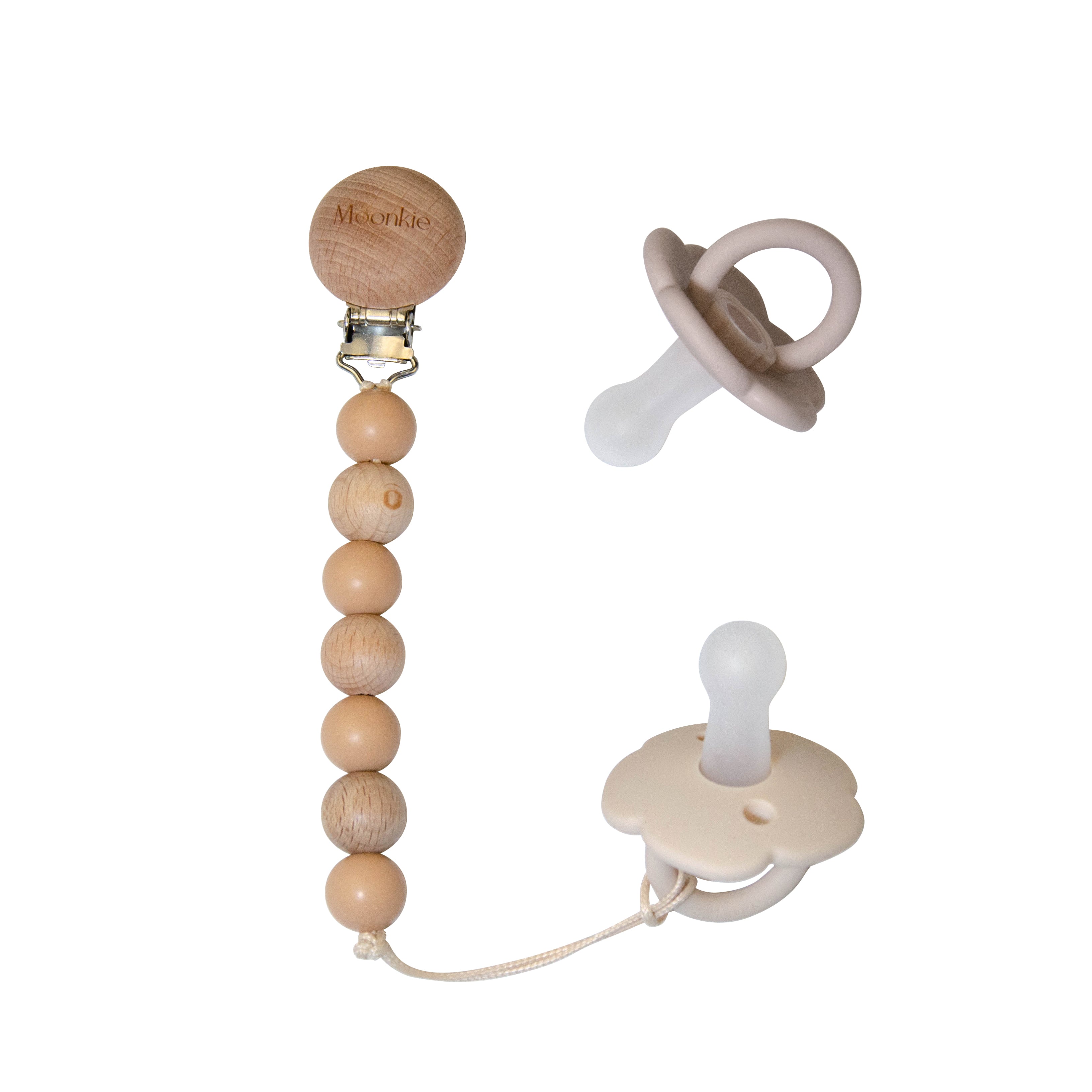 Baby Pacifier Set Sand Blush