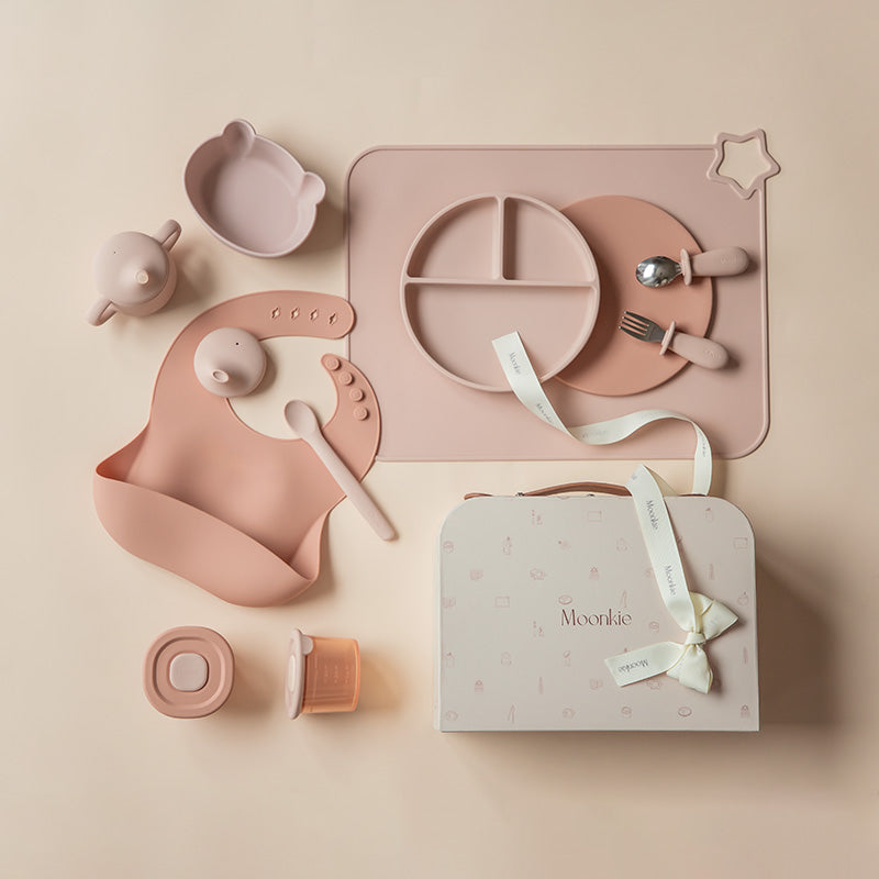 Personalized First Bites Gift Set (Blush/Muted)