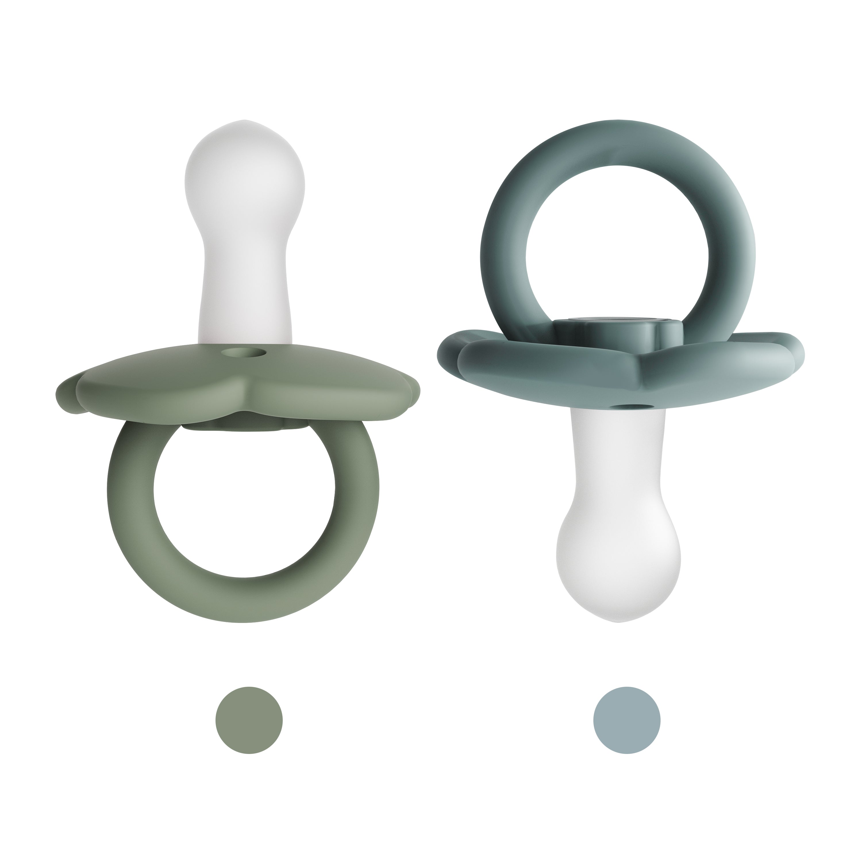 Silicone Baby Pacifier Sage And Ether Front Side