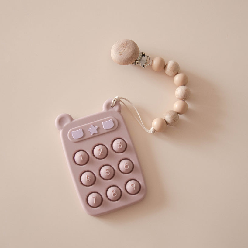 Silicone Phone Press Toy Pale Mauve Main