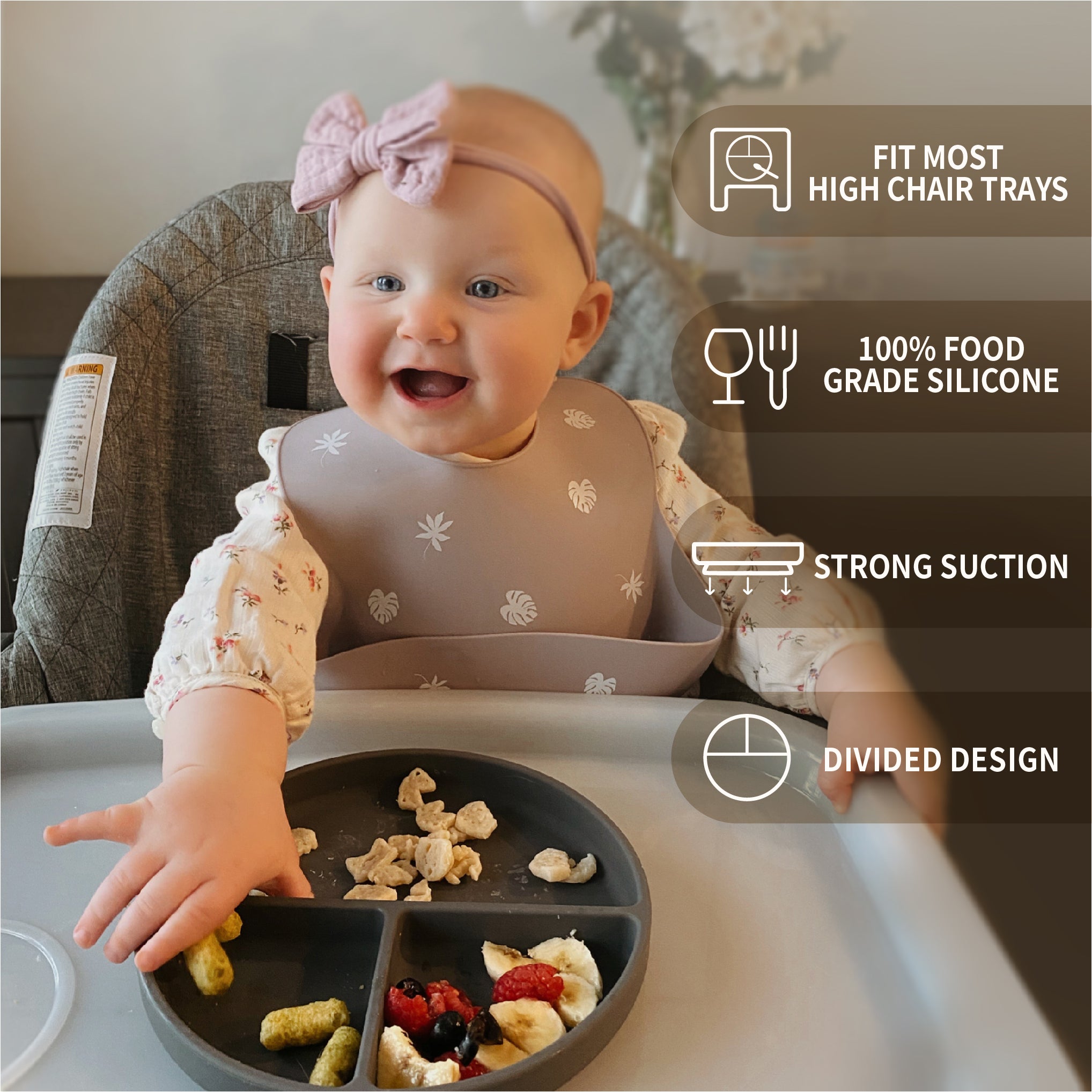 Baby store suction plate