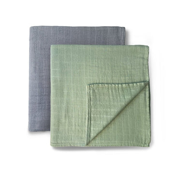 Goobie Baby Organic Cotton Muslin Swaddle Blanket - 47x47 Inches, 1 Pack, Blush (Unisex)